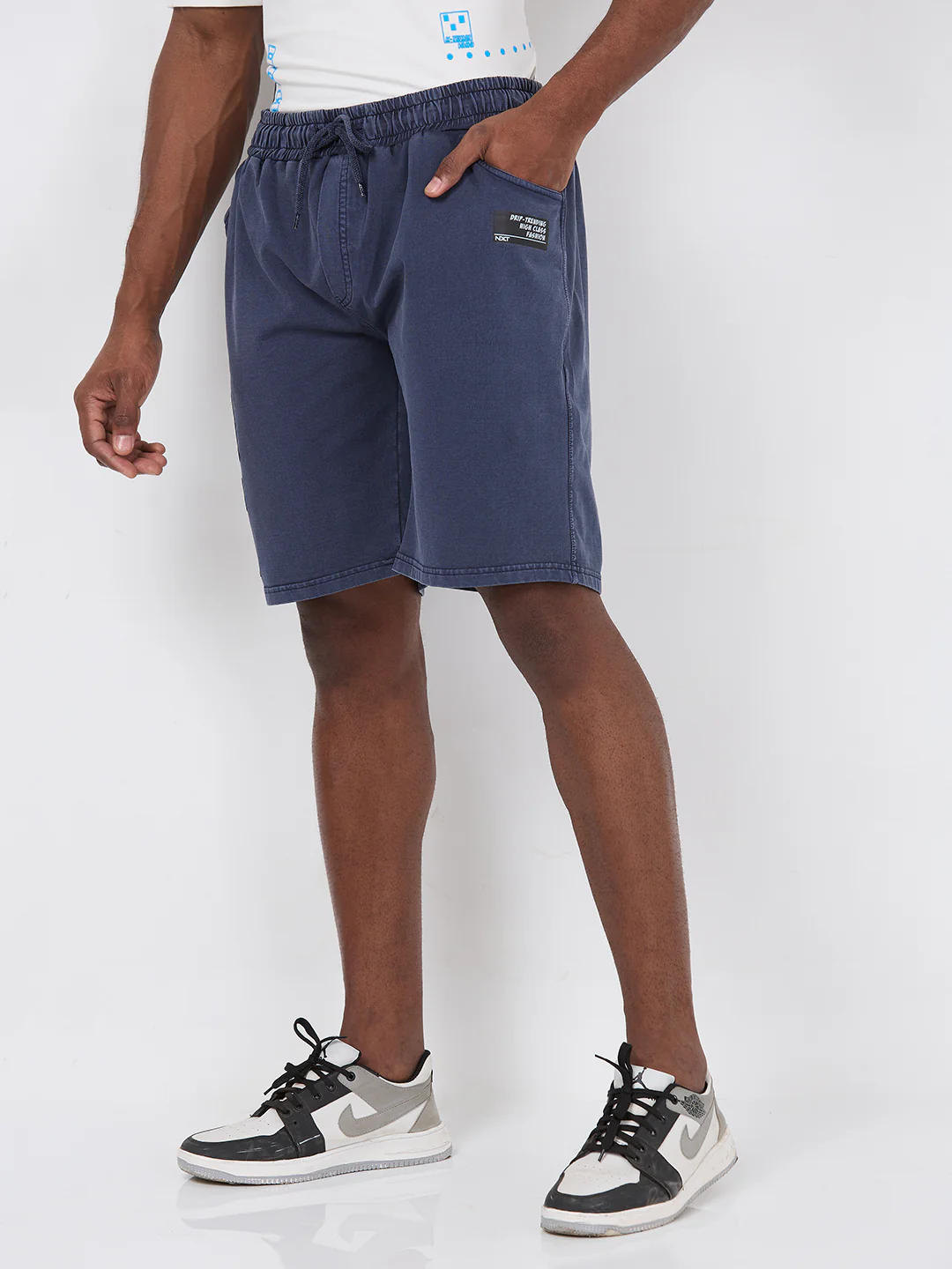 Killer Men Blue Solid Shorts - Image 6