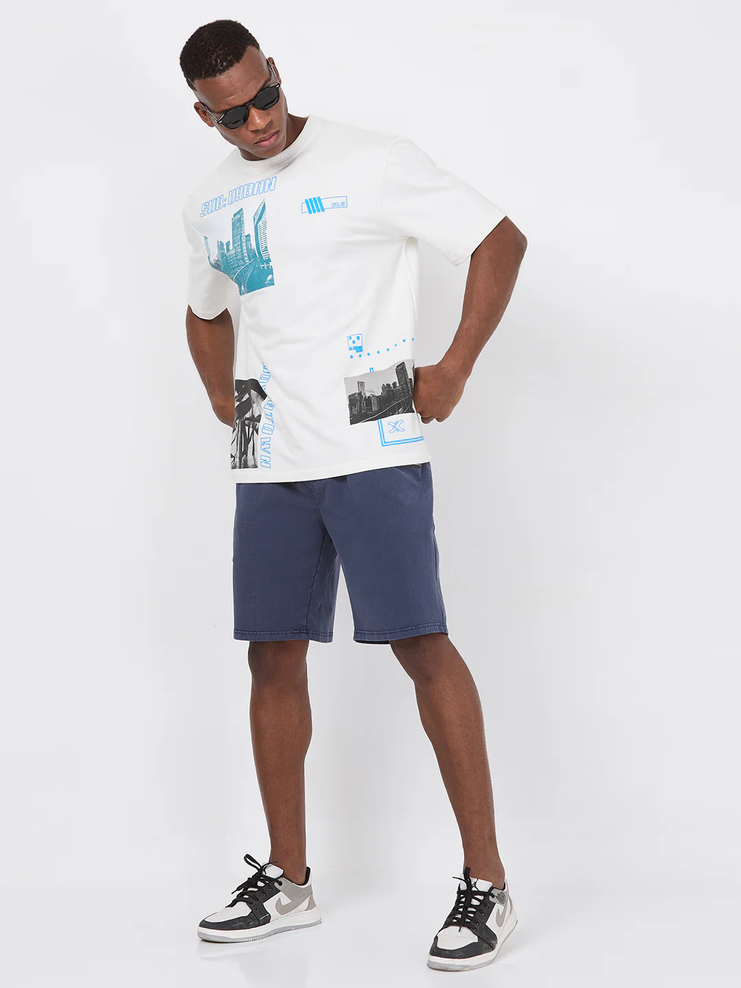 Killer Men Blue Solid Shorts - Image 8