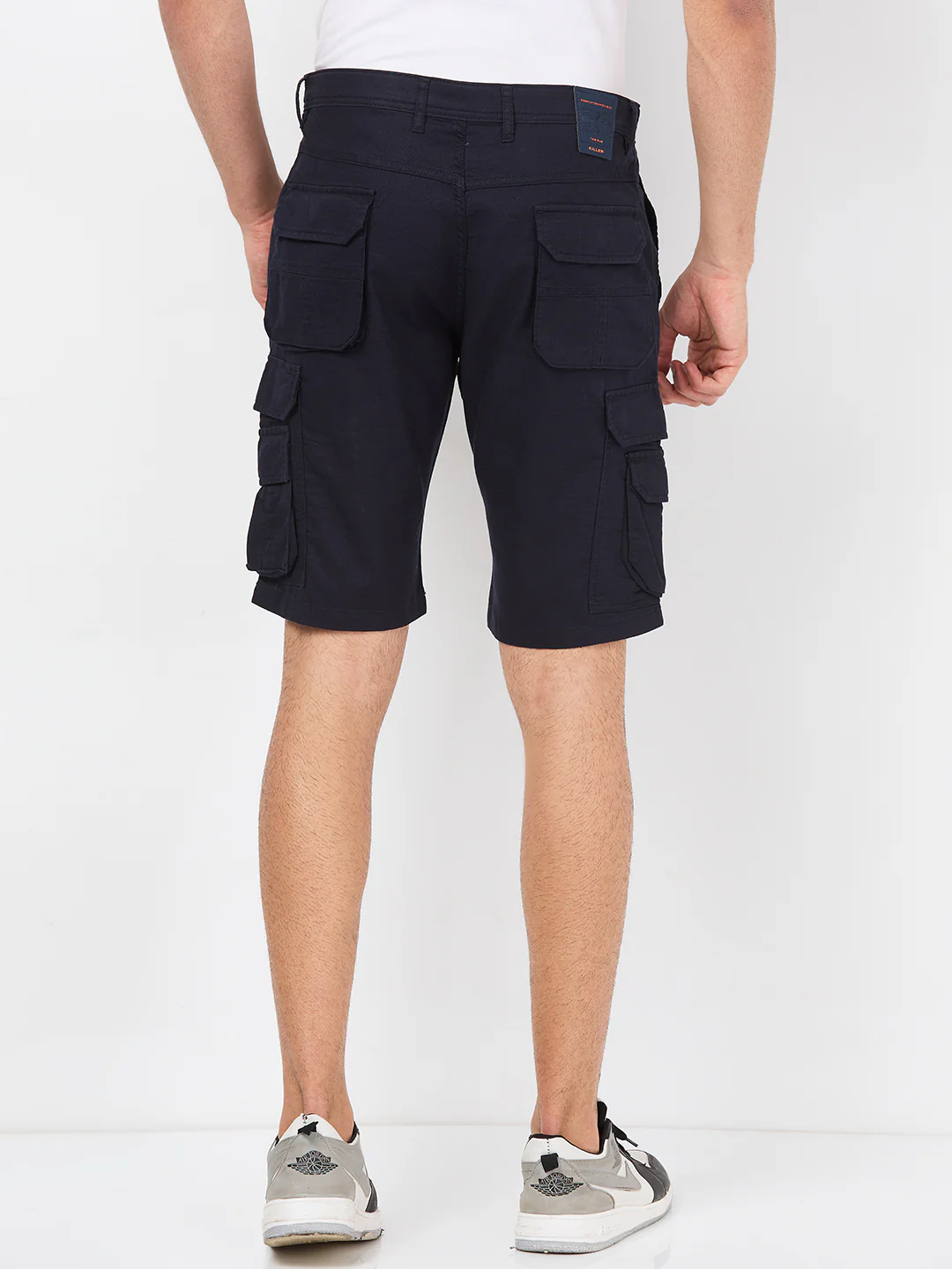 Killer Men Blue Solid Shorts - Image 5