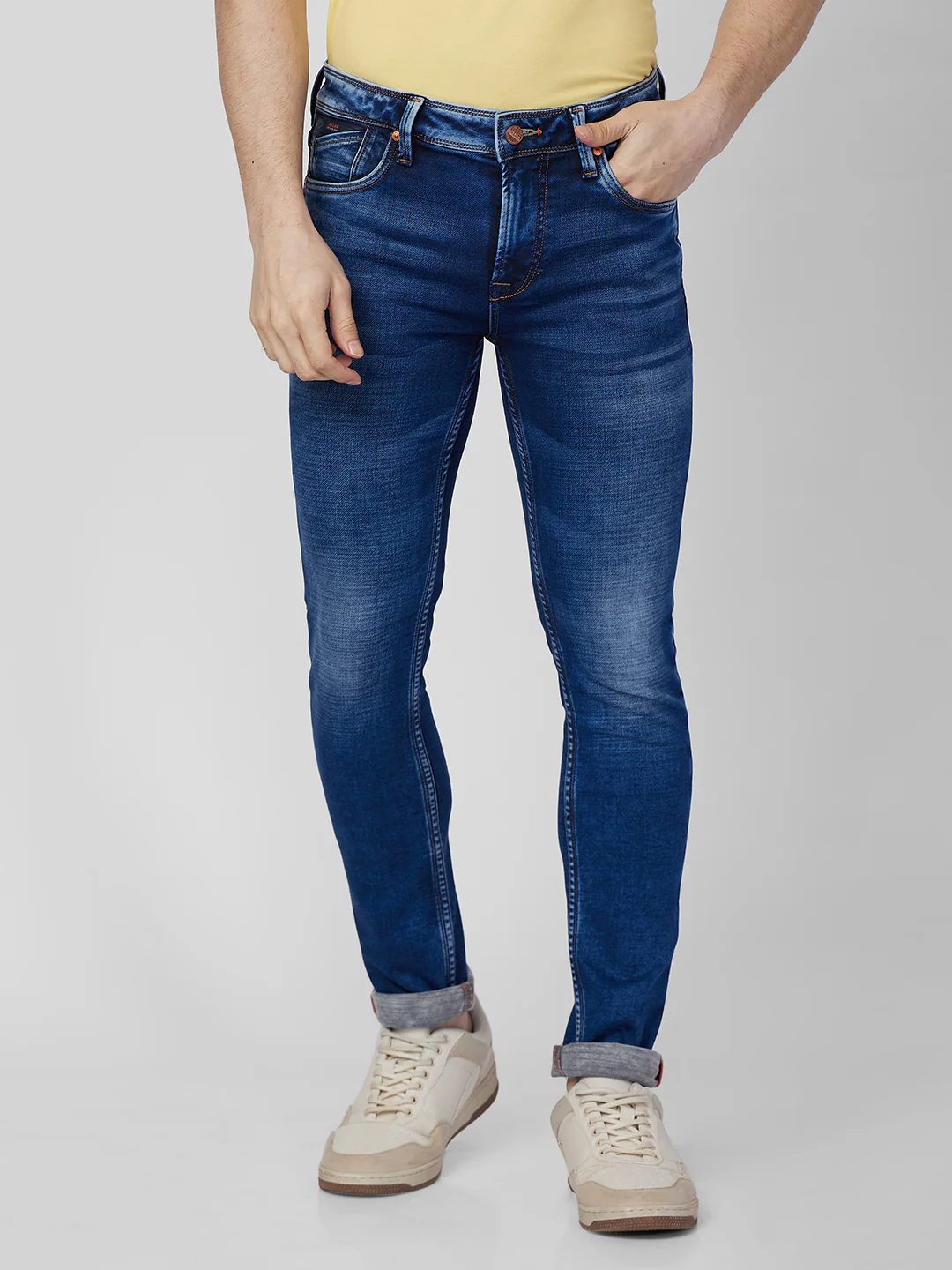 Killer Men Blue Solid Slim Fit Jeans - Image 3
