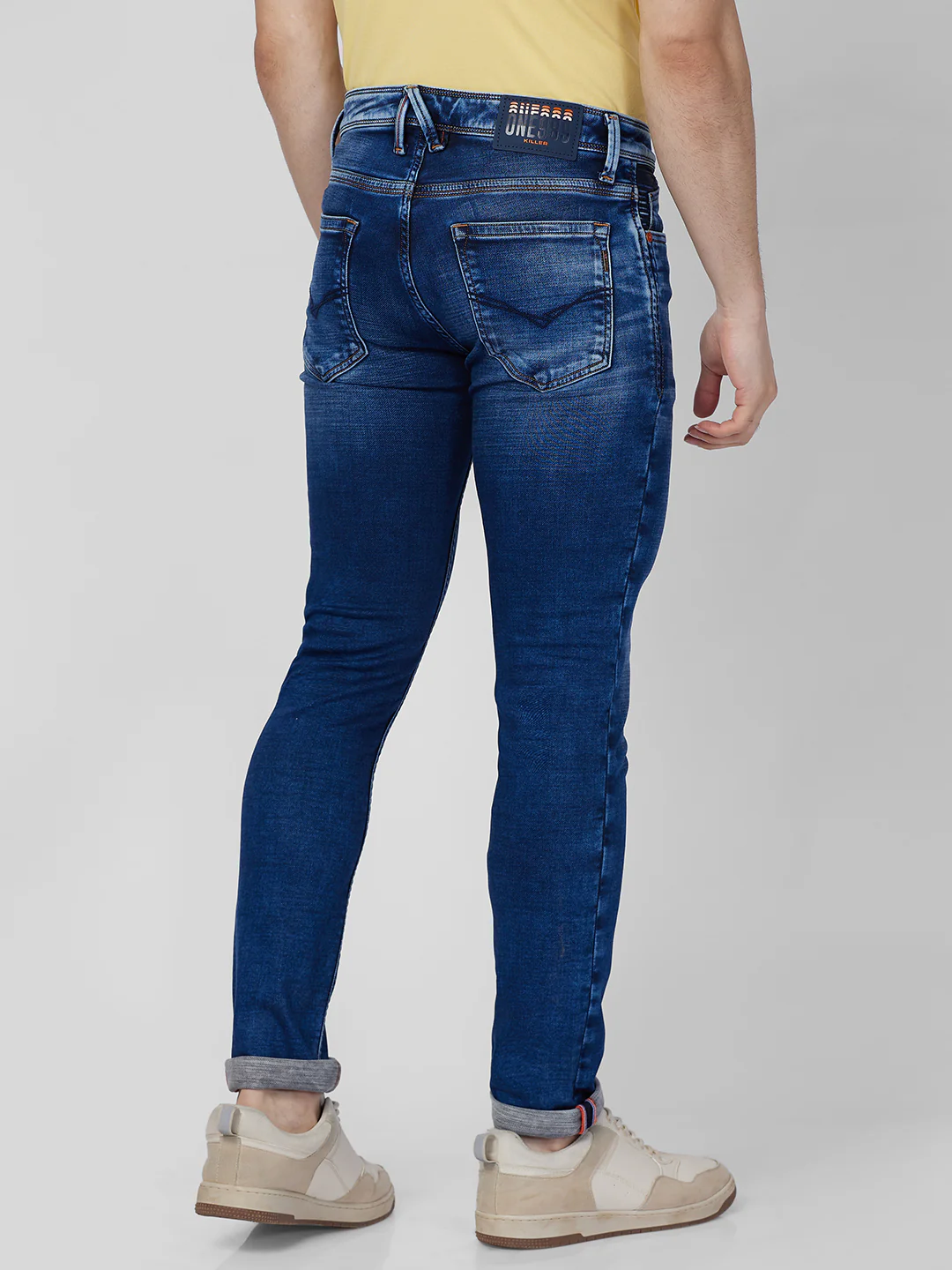 Killer Men Blue Solid Slim Fit Jeans - Image 5