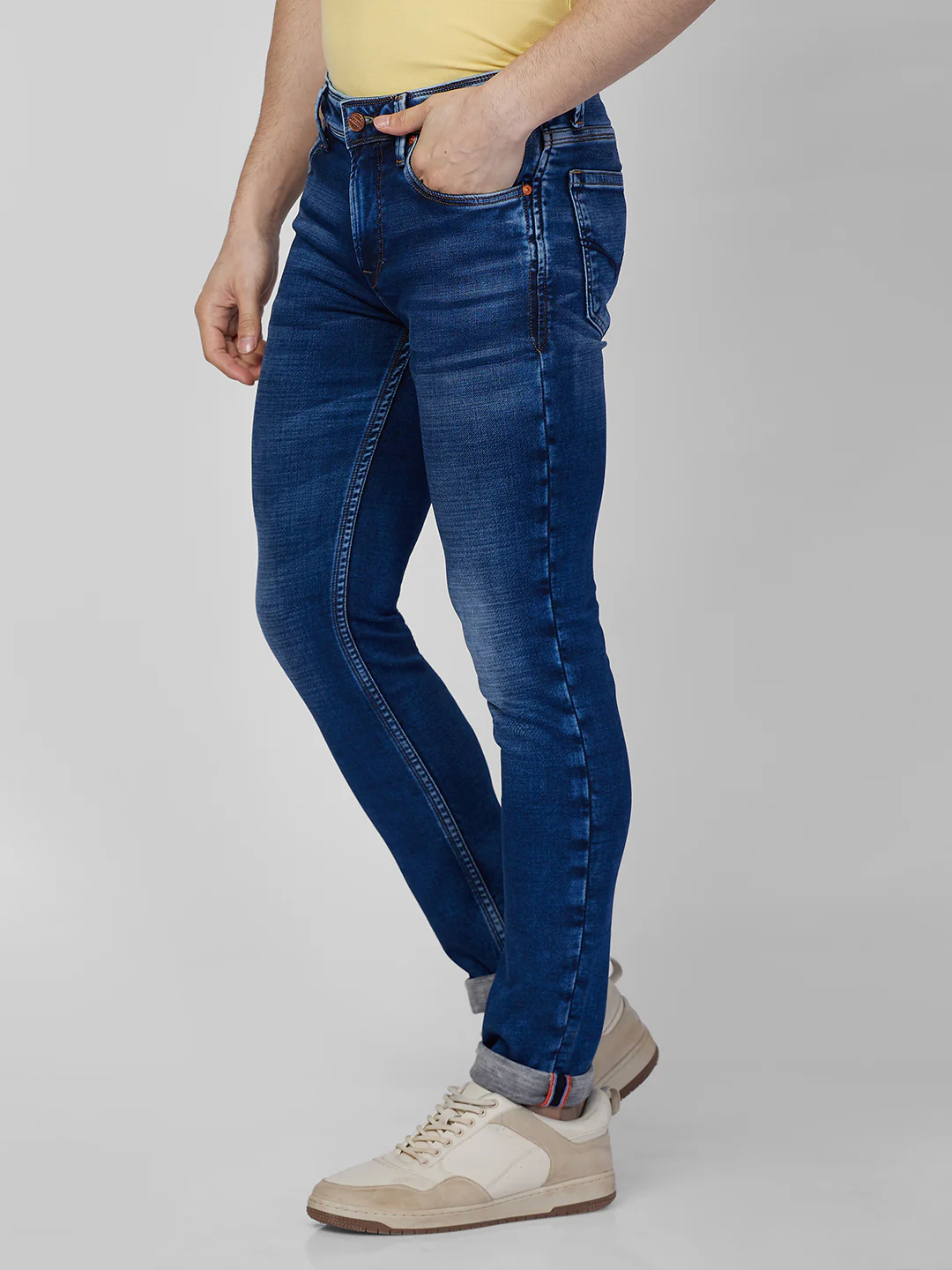Killer Men Blue Solid Slim Fit Jeans - Image 6