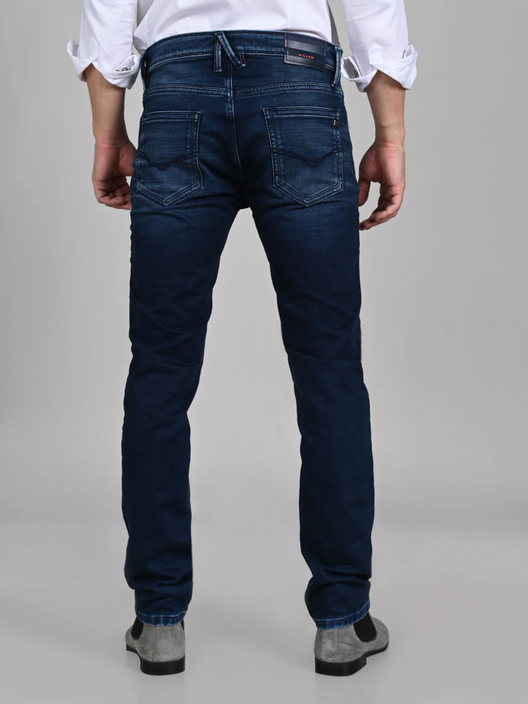 Killer Men Blue Solid Slim Fit Jeans - Image 7