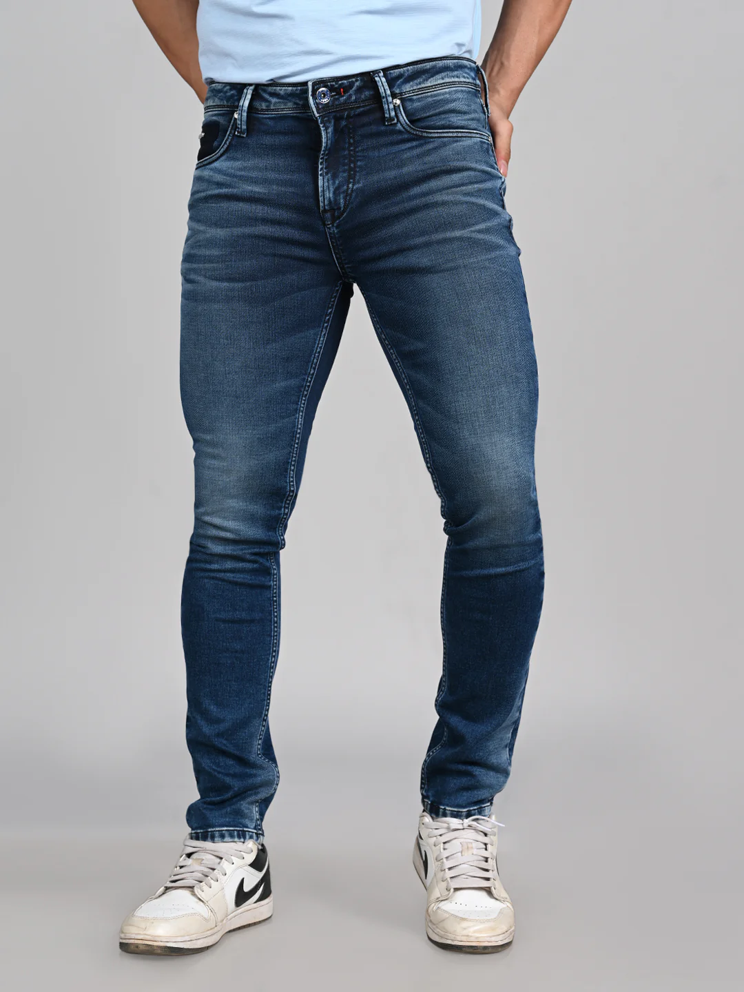 Killer Men Blue Solid Slim Fit Jeans - Image 4