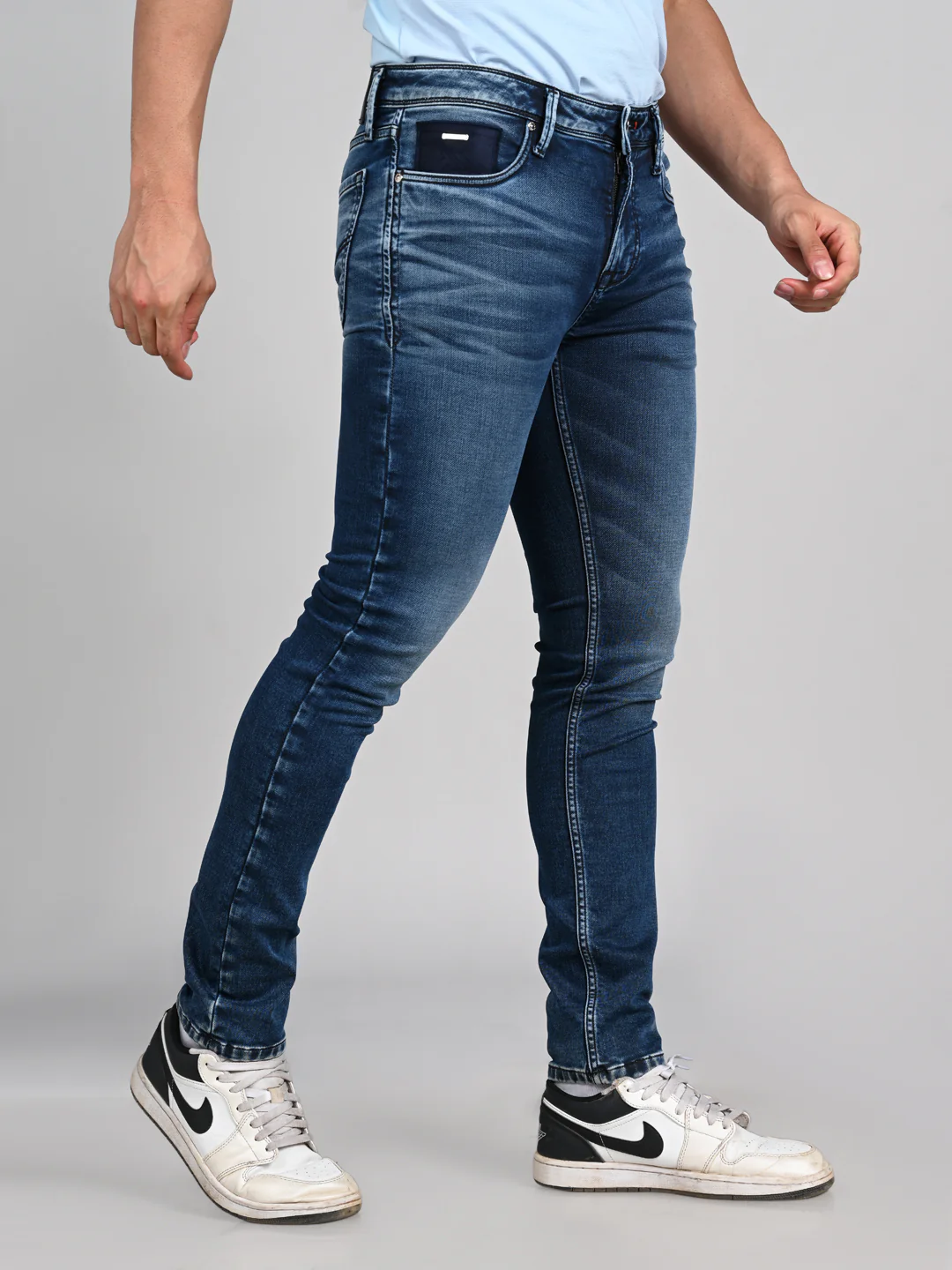 Killer Men Blue Solid Slim Fit Jeans - Image 5