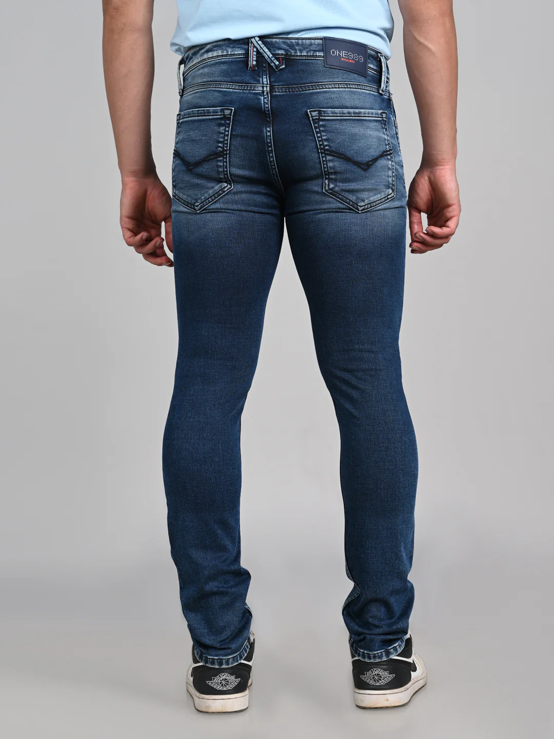 Killer Men Blue Solid Slim Fit Jeans - Image 7