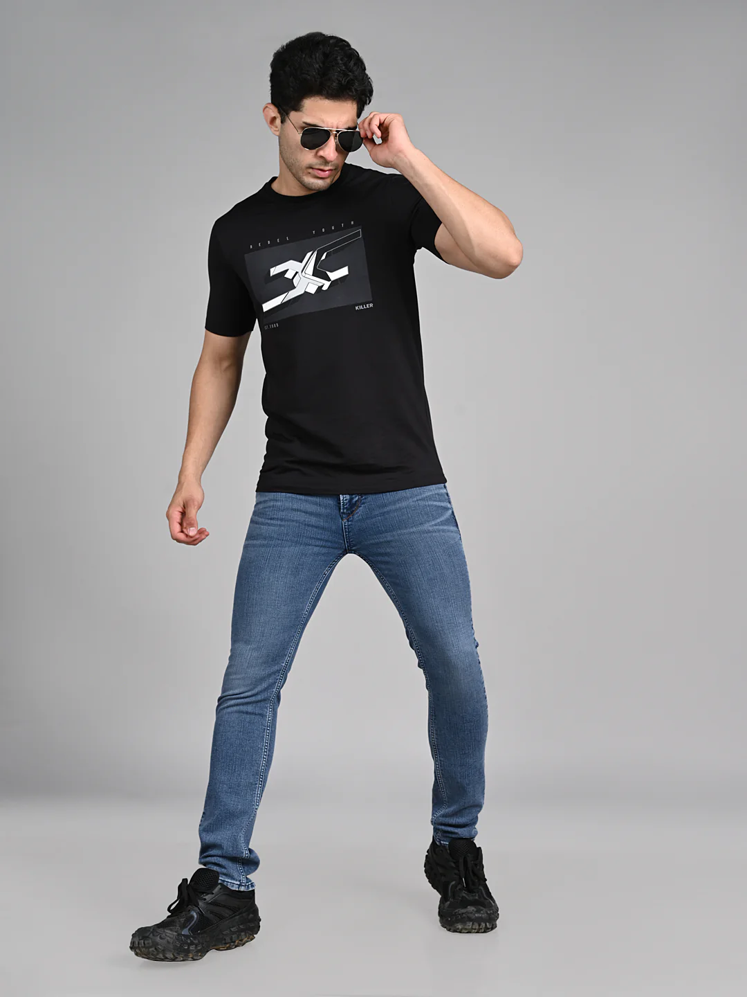 Killer Men Blue Solid Slim Fit Jeans - Image 3