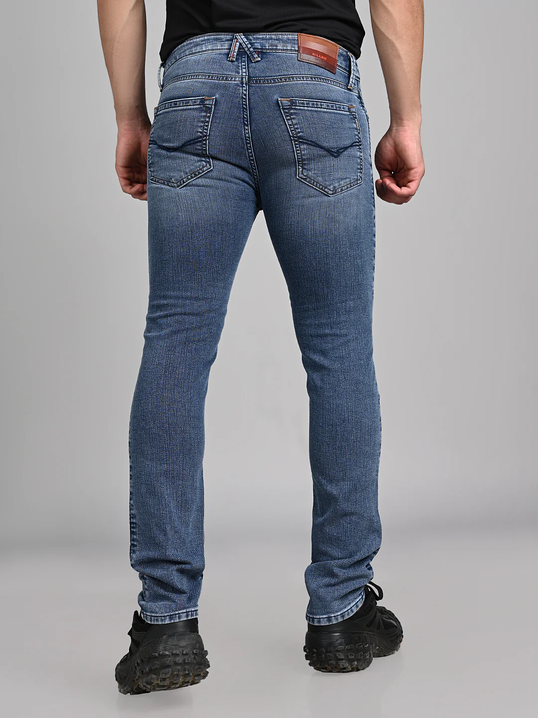 Killer Men Blue Solid Slim Fit Jeans - Image 7