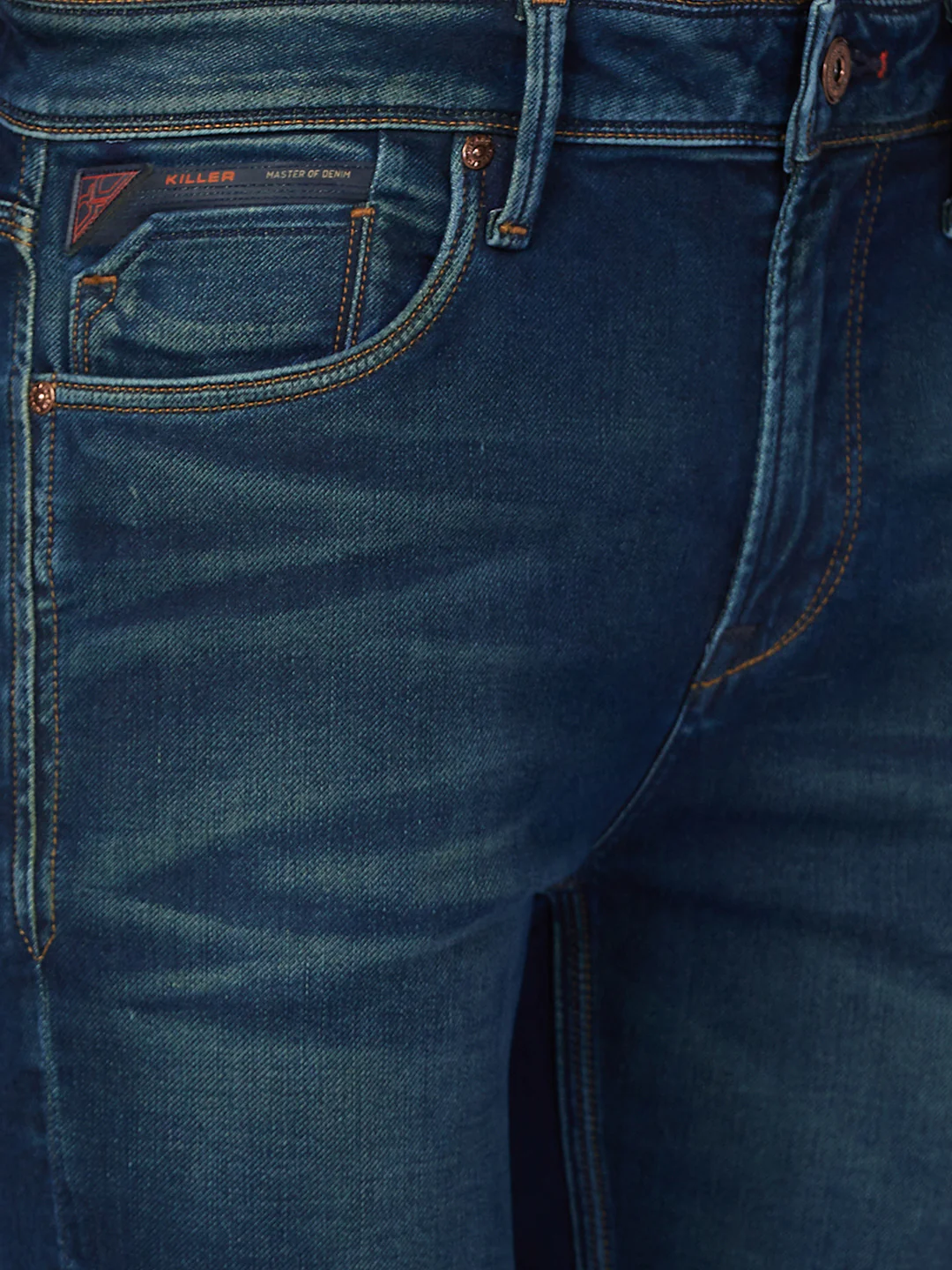 Killer Men Blue Solid Slim Fit Jeans - Image 7