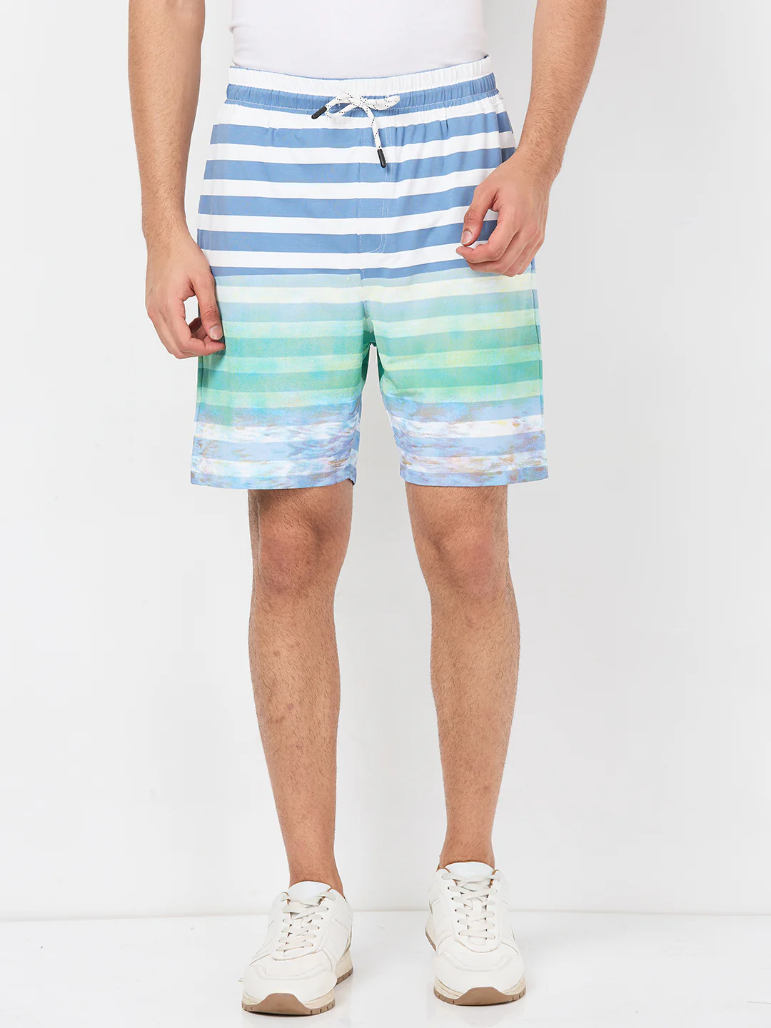 Killer Men Blue Stripe Shorts - Image 3