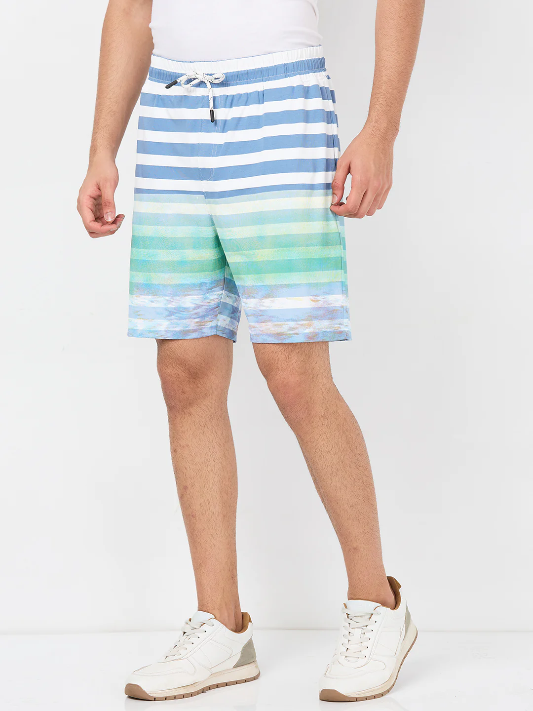 Killer Men Blue Stripe Shorts - Image 6