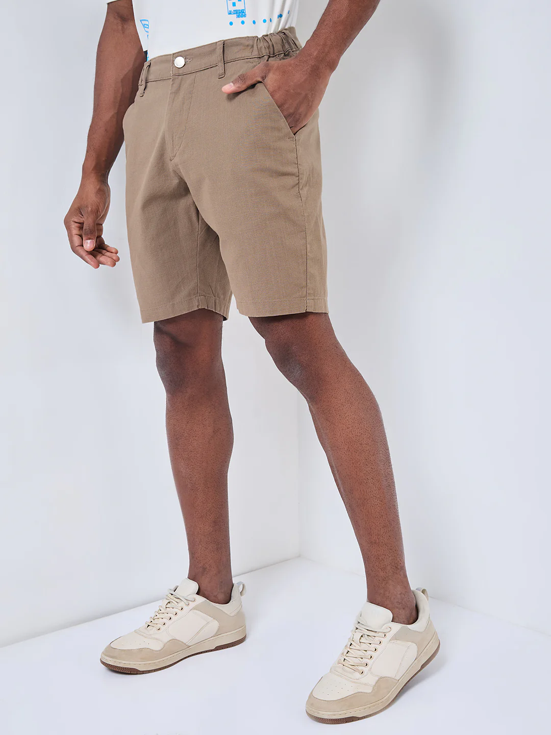Killer Men Brown Solid Shorts - Image 6
