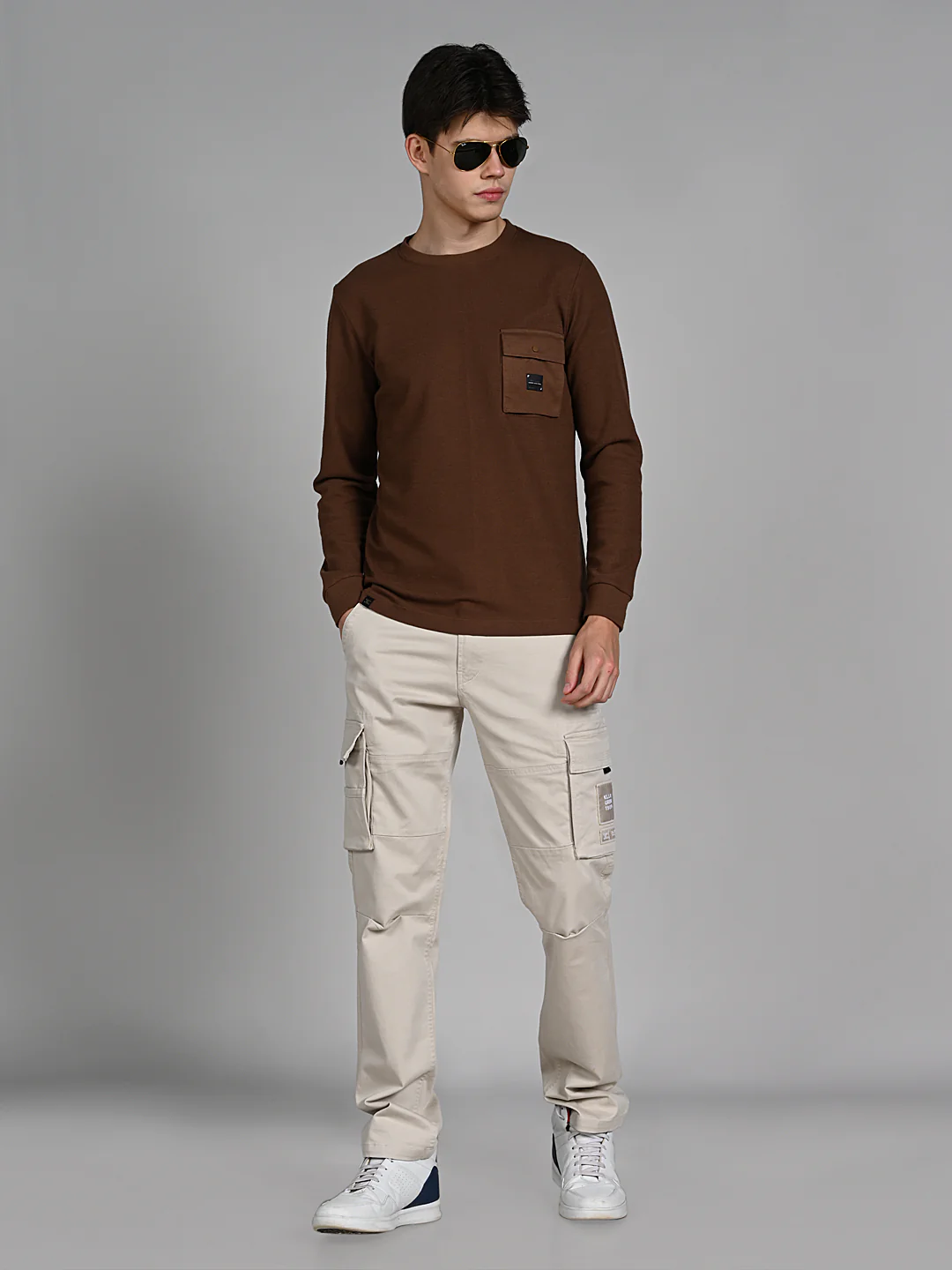 Killer Men Coffee Solid Slim Fit T-Shirts - Image 3