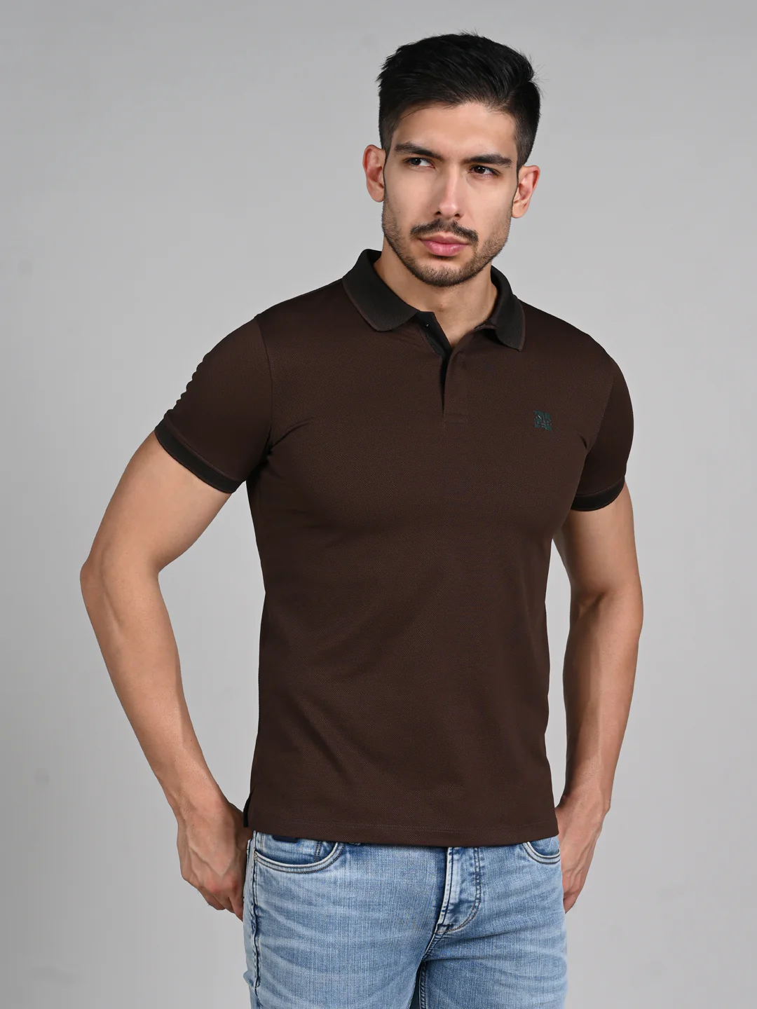 Killer Men Coffee Solid Slim Fit T-Shirts - Image 4