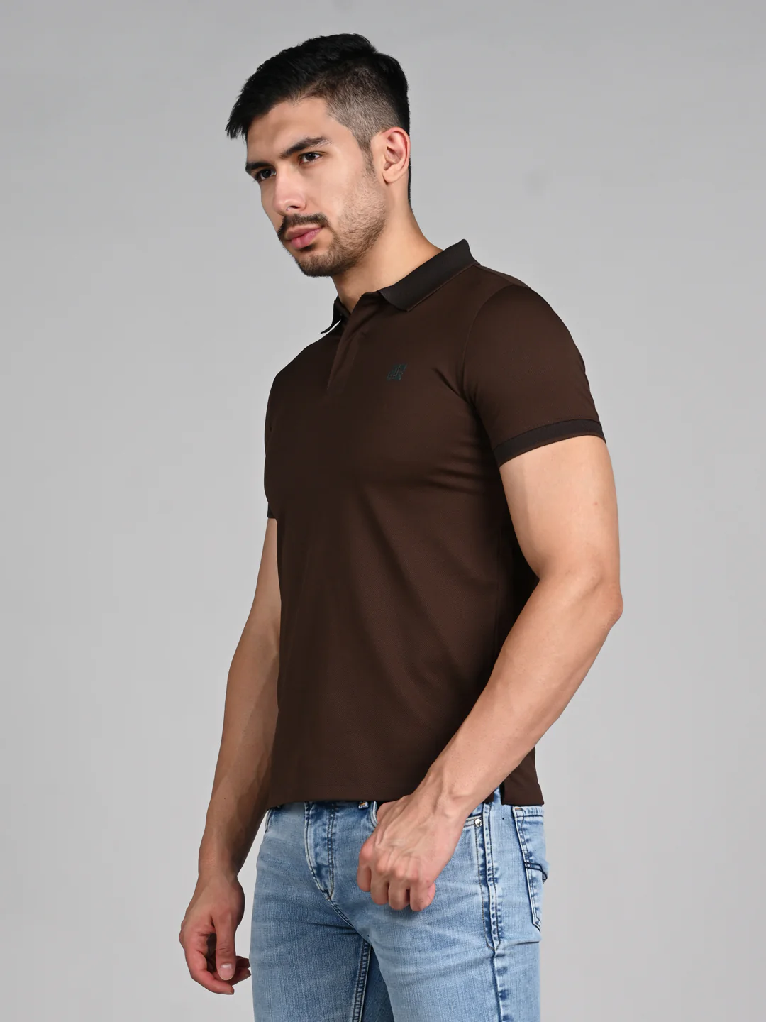Killer Men Coffee Solid Slim Fit T-Shirts - Image 6