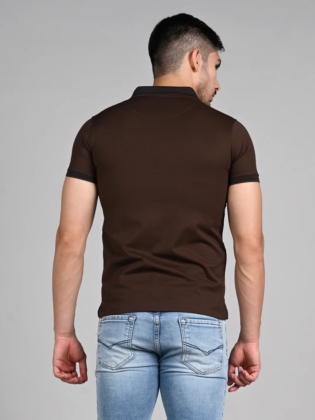 Killer Men Coffee Solid Slim Fit T-Shirts - Image 7