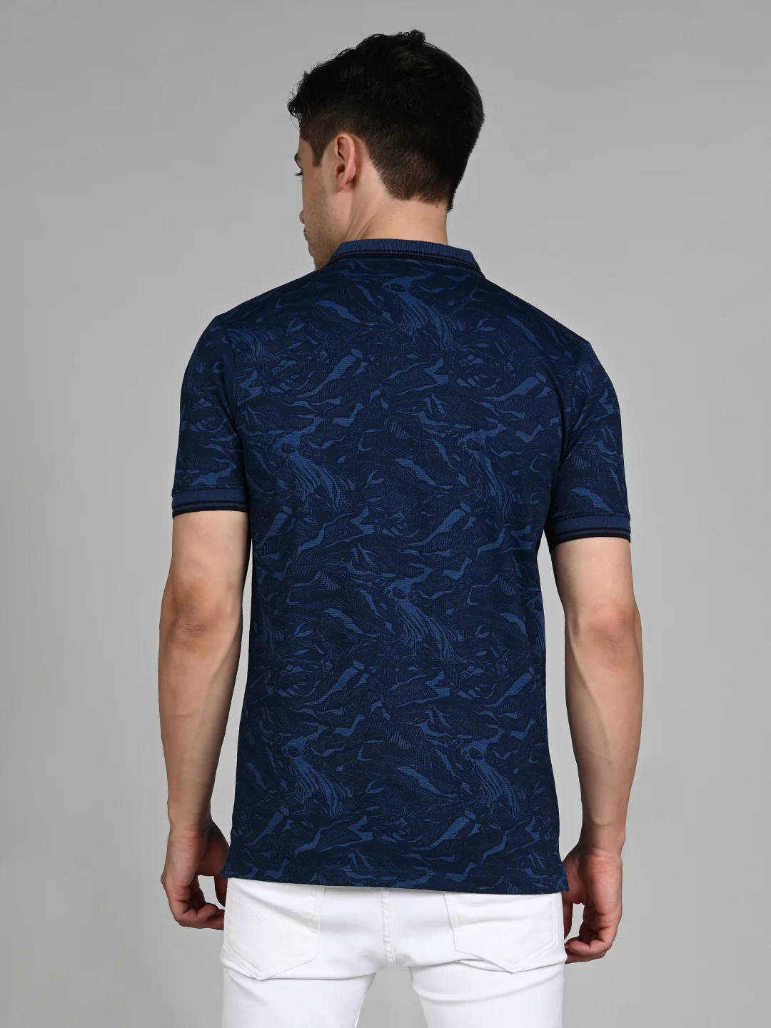 Killer Men Dark Blue Printed Slim Fit T-Shirt - Image 7