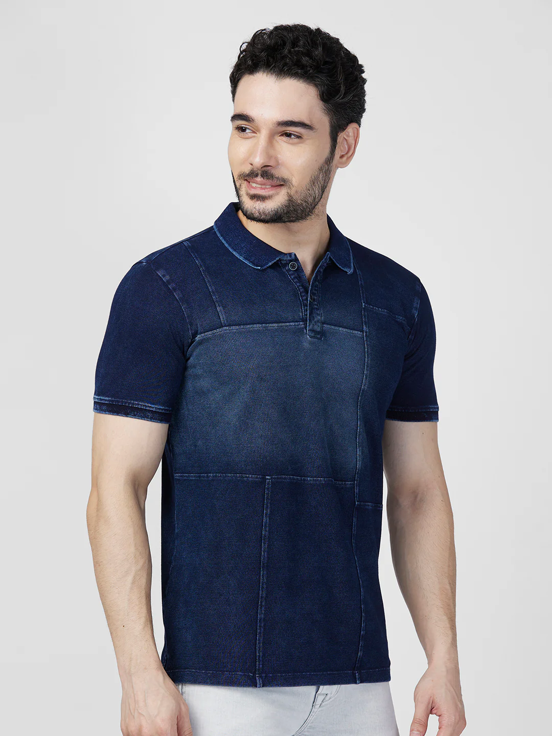 Killer Men Dark Blue Printed Slim Fit T-Shirts - Image 3