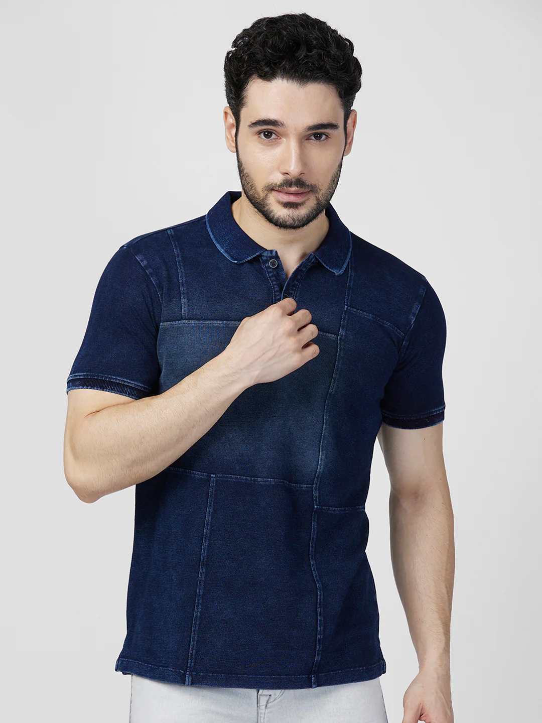 Killer Men Dark Blue Printed Slim Fit T-Shirts - Image 4