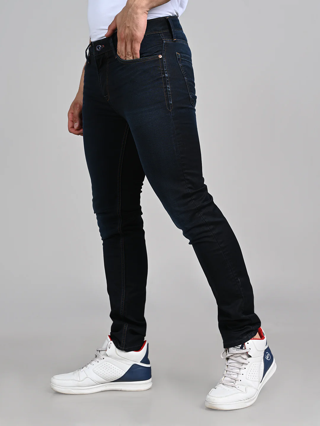 Killer Men Dark Blue Skinny Fit Jeans - Image 5