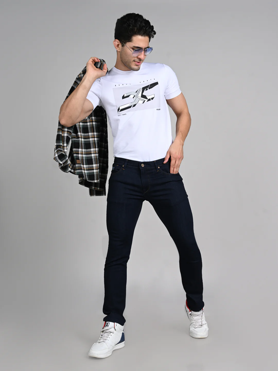 Killer Men Dark Blue Slim Fit Jeans - Image 3