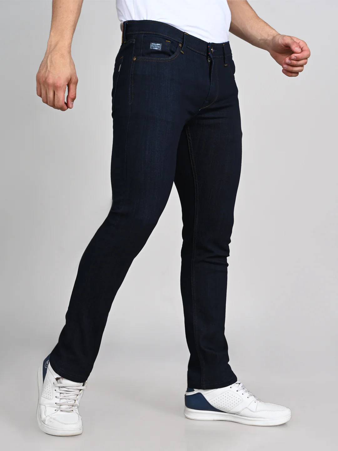 Killer Men Dark Blue Slim Fit Jeans - Image 5