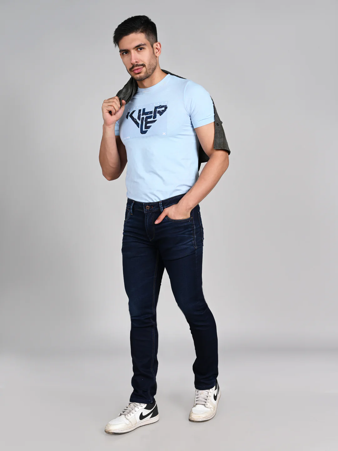 Killer Men Dark Blue Slim Fit Jeans - Image 3