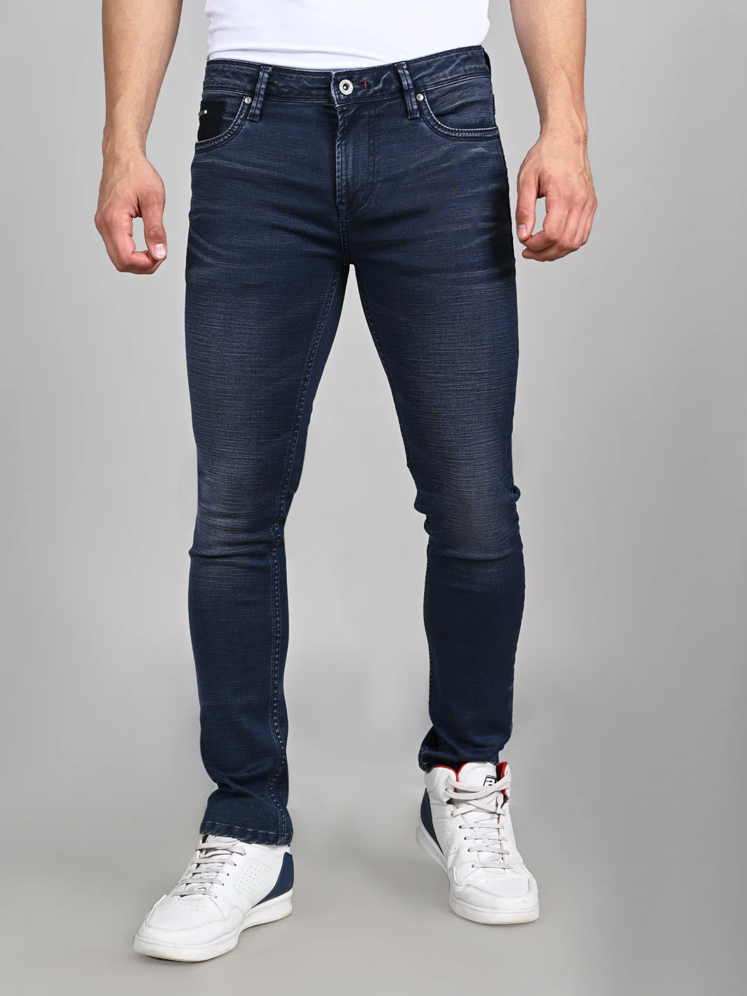 Killer Men Dark Blue Slim Fit Jeans - Image 4