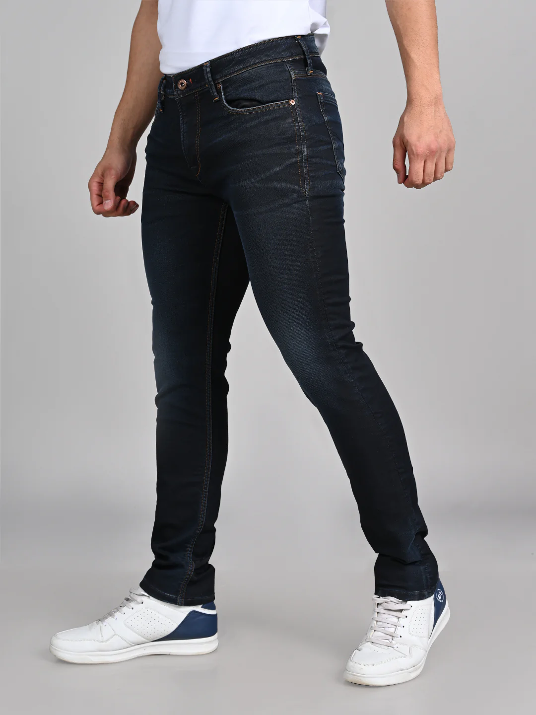 Killer Men Dark Blue Slim Fit Jeans - Image 5