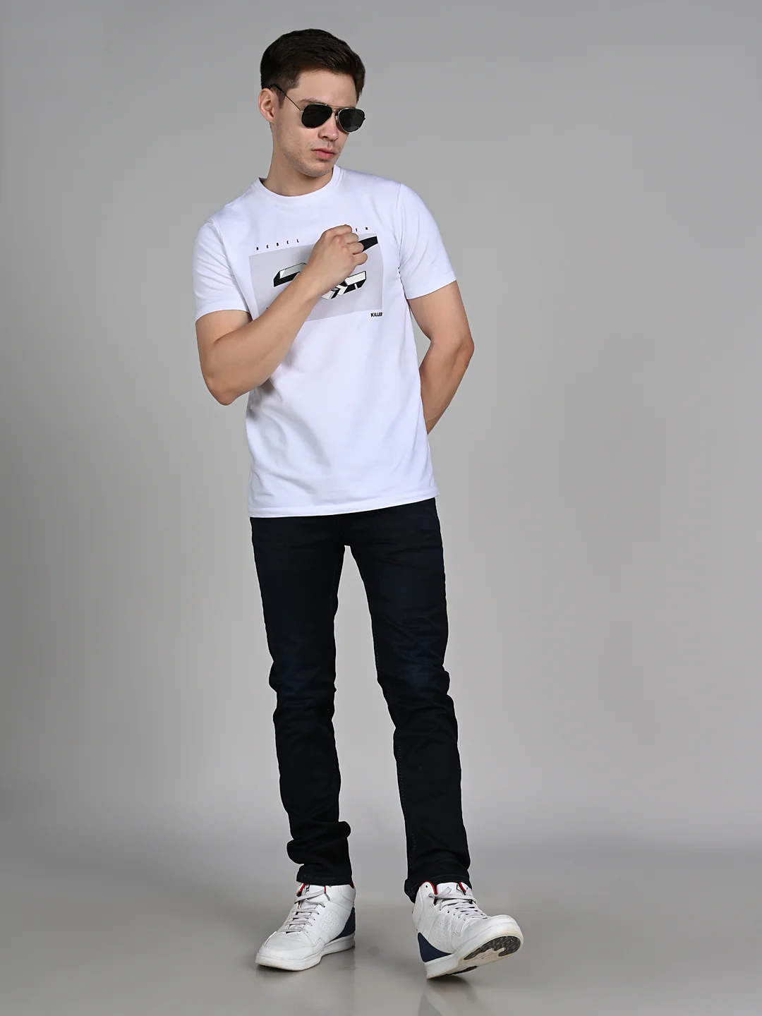 Killer Men Dark Blue Slim Fit Jeans - Image 3