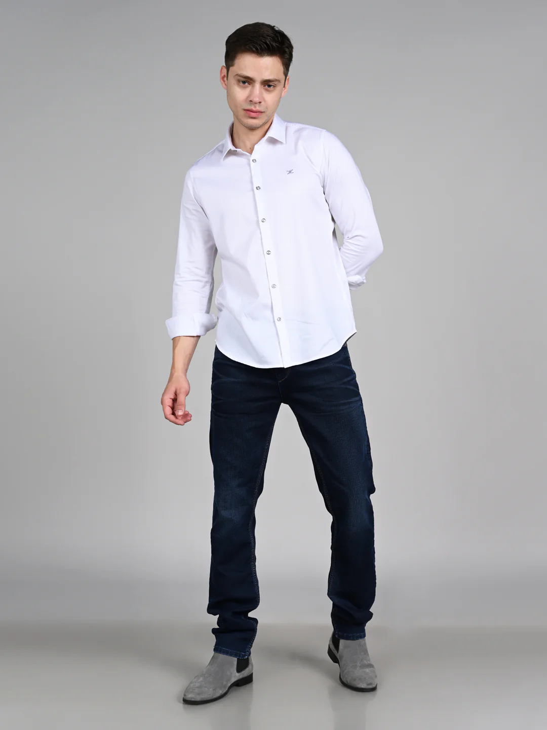 Killer Men Dark Blue Solid Slim Fit Jeans - Image 3