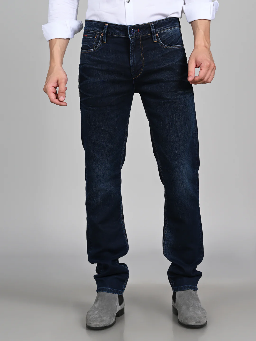 Killer Men Dark Blue Solid Slim Fit Jeans - Image 4