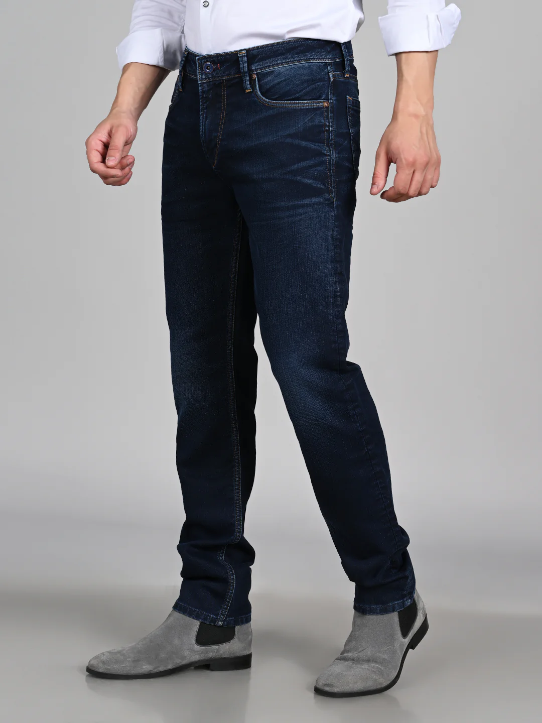 Killer Men Dark Blue Solid Slim Fit Jeans - Image 6