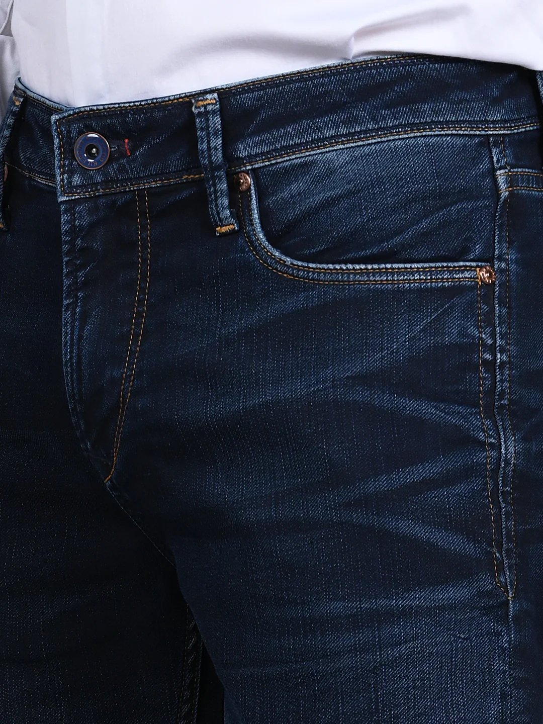 Killer Men Dark Blue Solid Slim Fit Jeans - Image 8