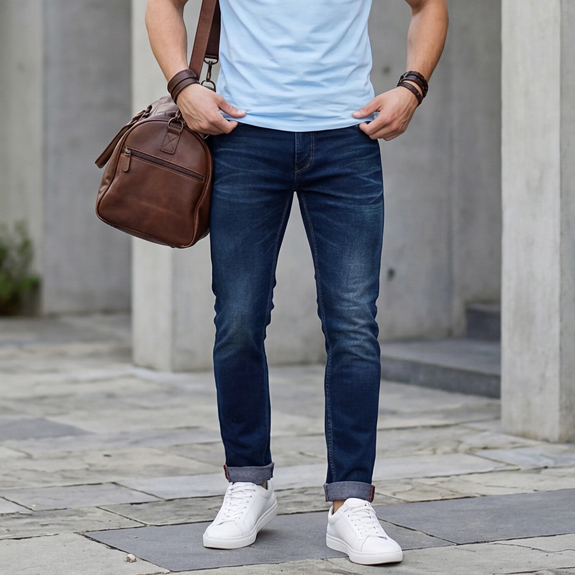 Killer Men Dark Blue Solid Slim Fit Jeans - Image 2