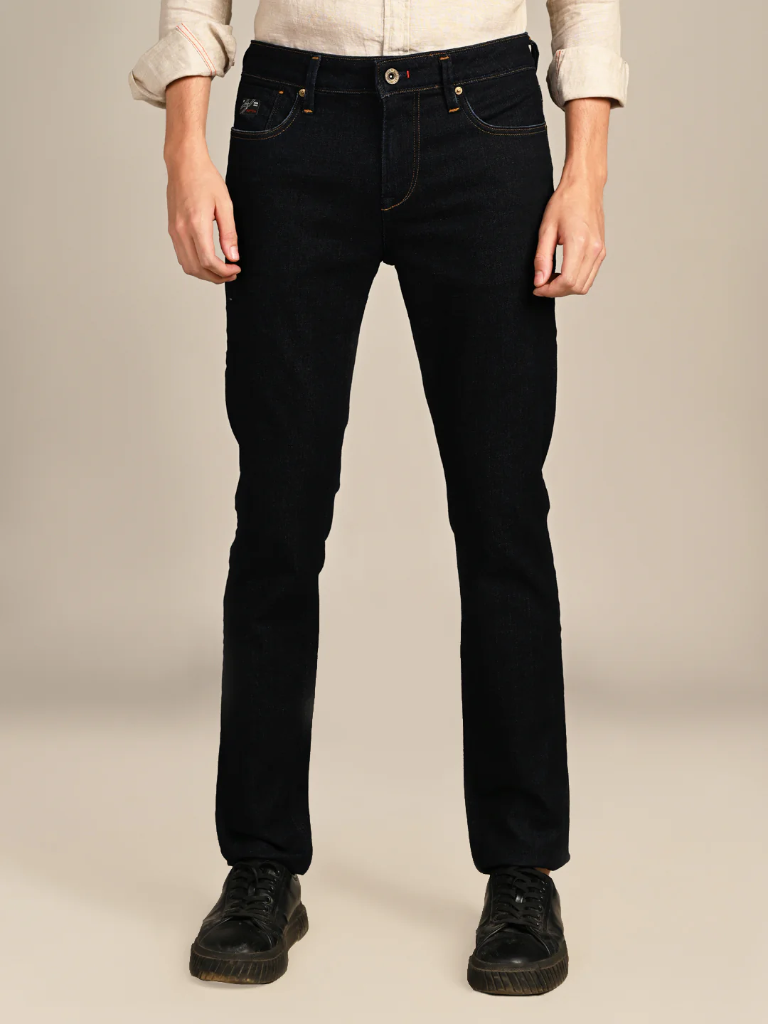 Killer Men Dark Blue Solid Slim Fit Jeans - Image 4
