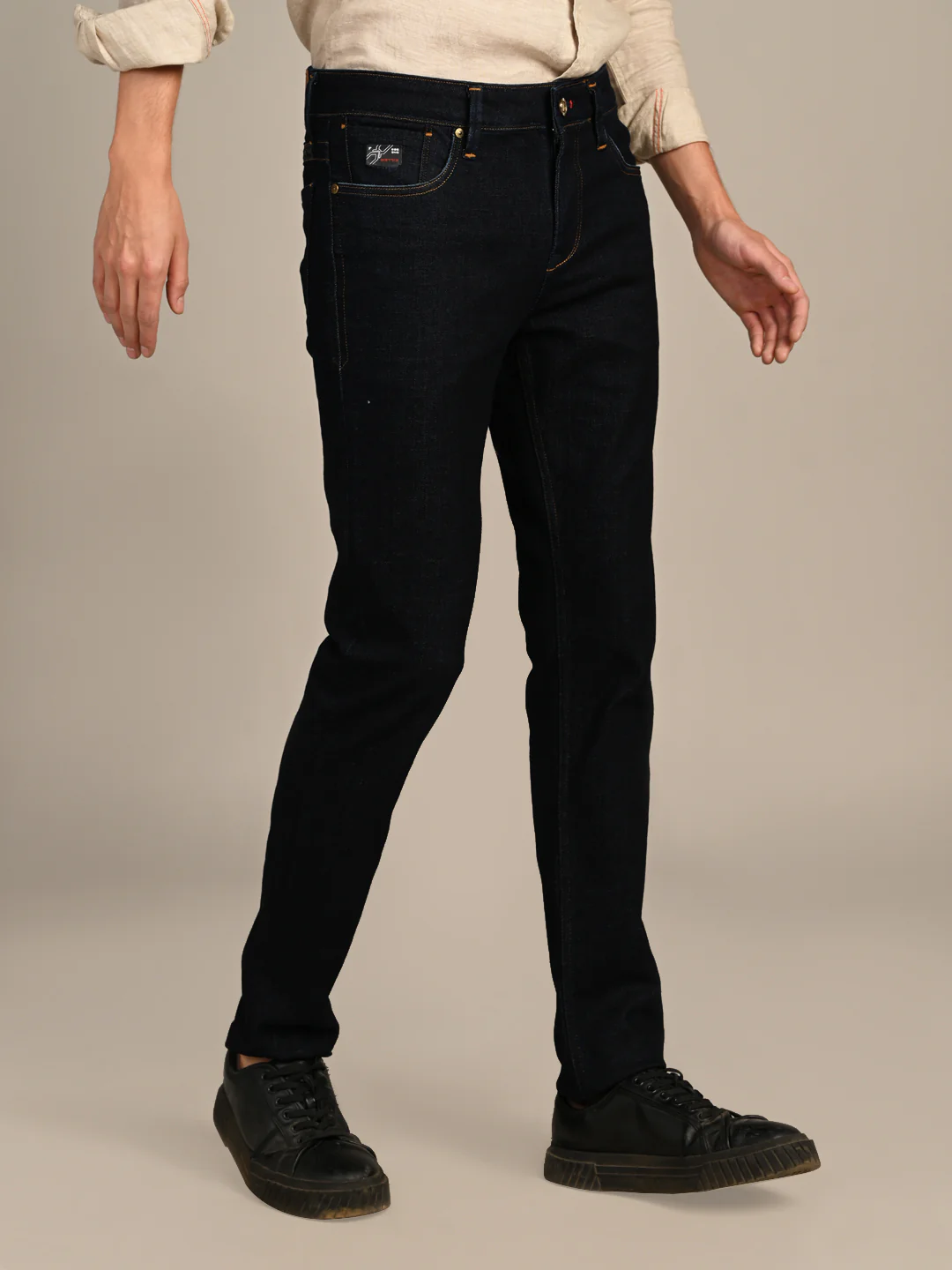 Killer Men Dark Blue Solid Slim Fit Jeans - Image 6