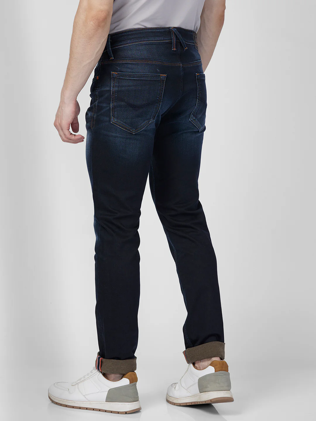 Killer Men Dark Blue Solid Slim Fit Jeans - Image 5