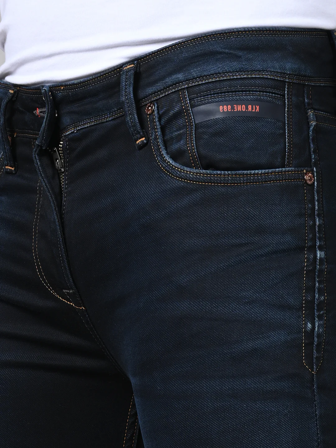 Killer Men Dark Blue Solid Slim Fit Jeans - Image 8