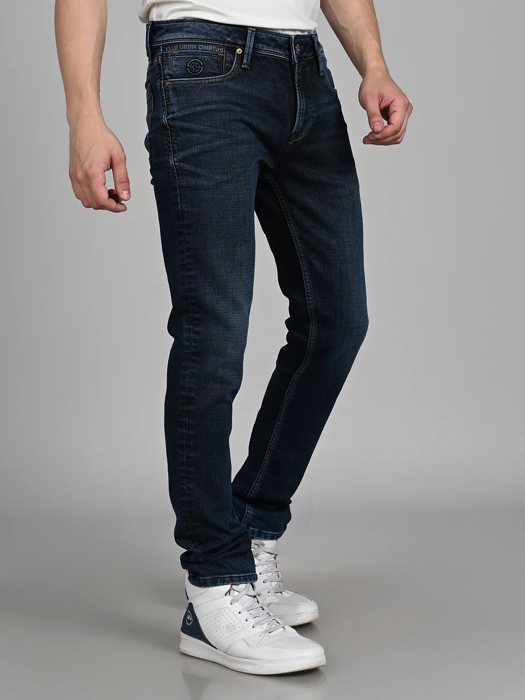 Killer Men Dark Blue Solid Slim Fit Jeans - Image 6