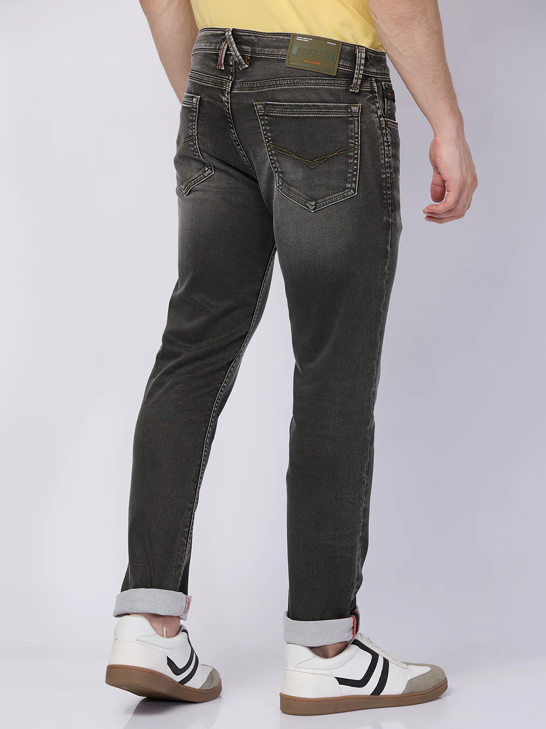 Killer Men Dark Green Solid Slim Fit Jeans - Image 5