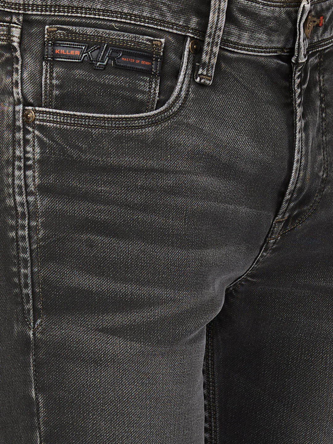 Killer Men Dark Green Solid Slim Fit Jeans - Image 7