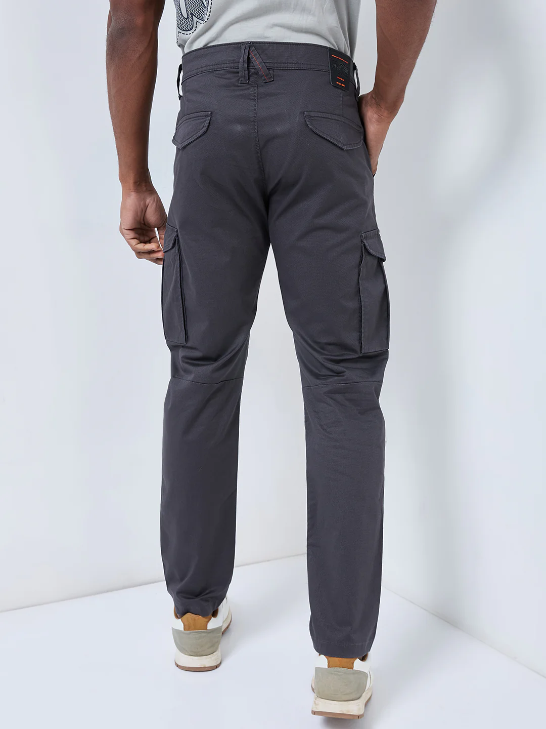Killer Men Dark Grey Solid Cargo - Image 5