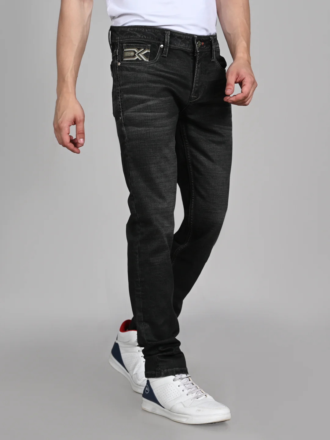 Killer Men Dark Grey Solid Slim Fit Jeans - Image 5