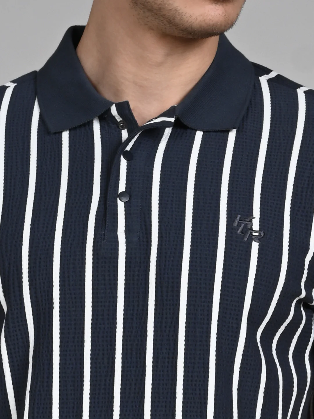 Killer Men Dark Grey Stripe Slim Fit T-Shirts - Image 8