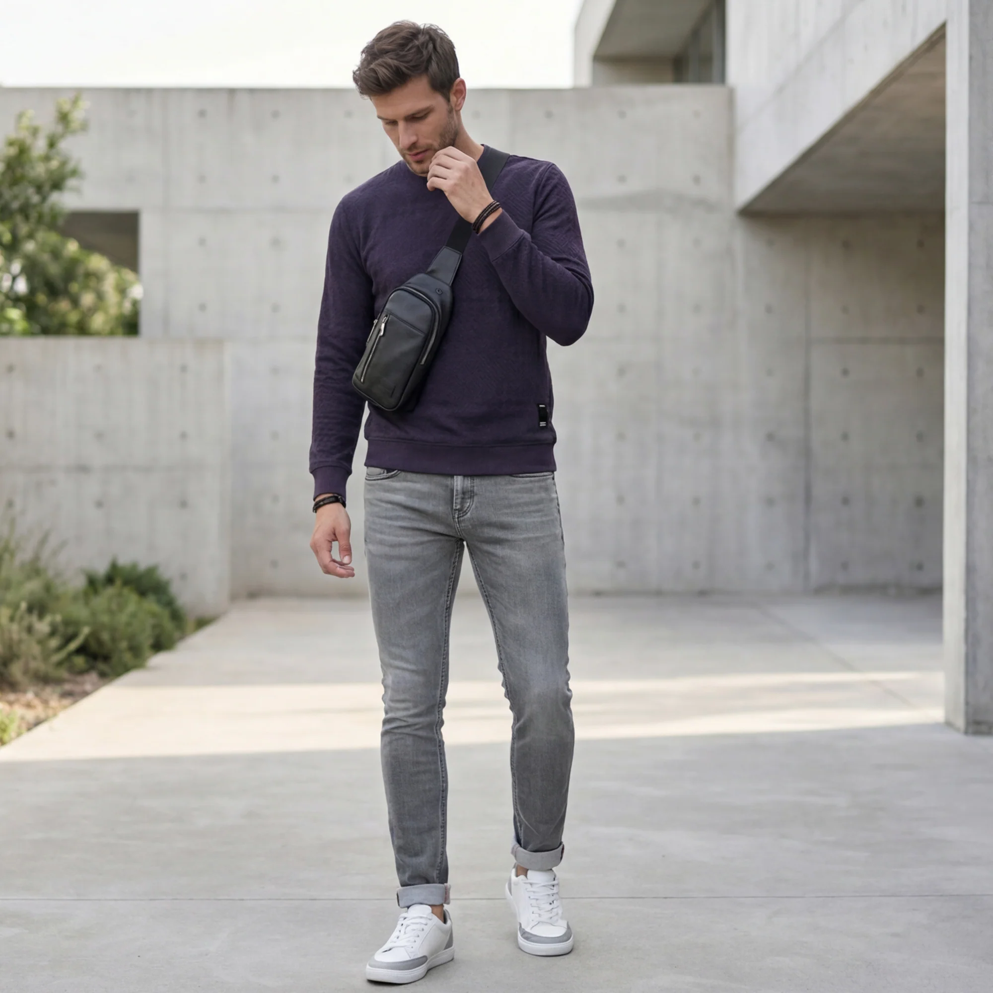 Killer Men Dark Grey Sweat Shirts