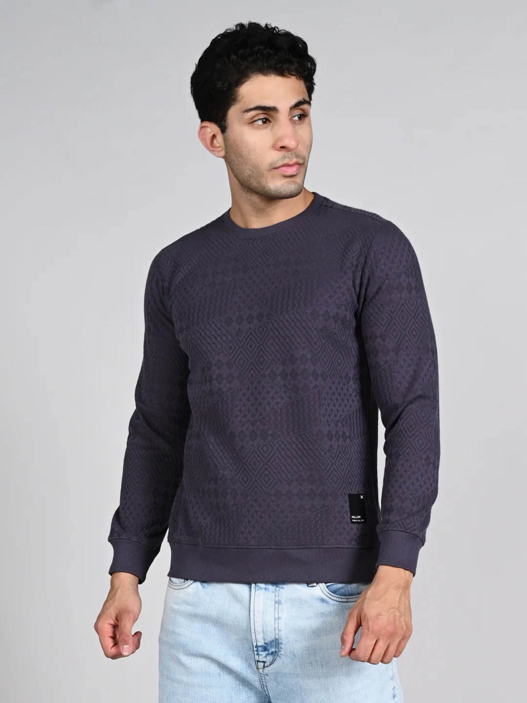 Killer Men Dark Grey Sweat Shirts - Image 6