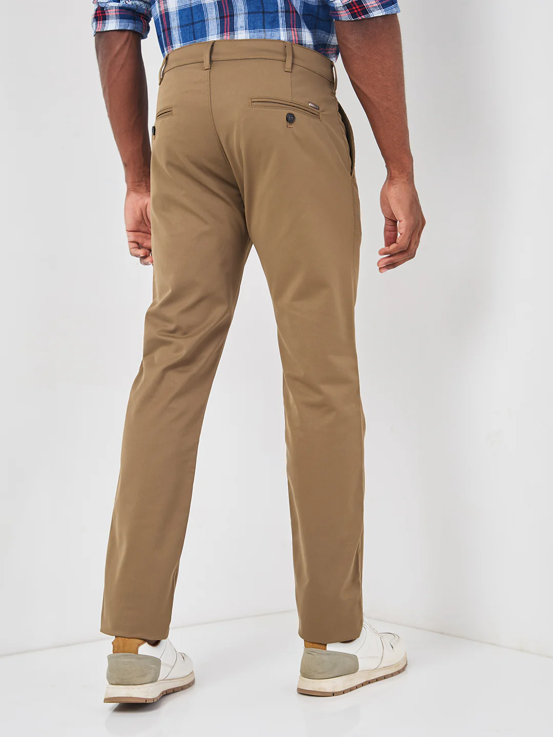 Killer Men Dark Khaki Ankle Fit Trousers - Image 5