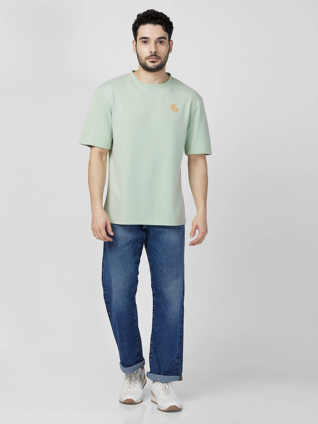 Killer Men Green Printed Round Neck T-Shirts - Image 4