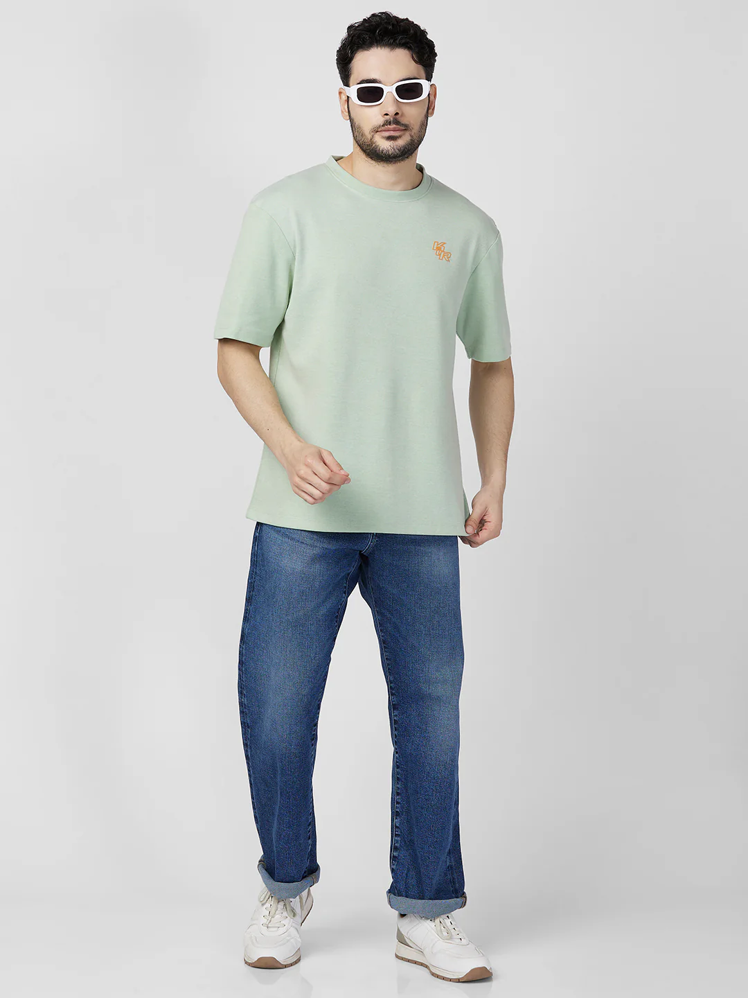 Killer Men Green Printed Round Neck T-Shirts - Image 8